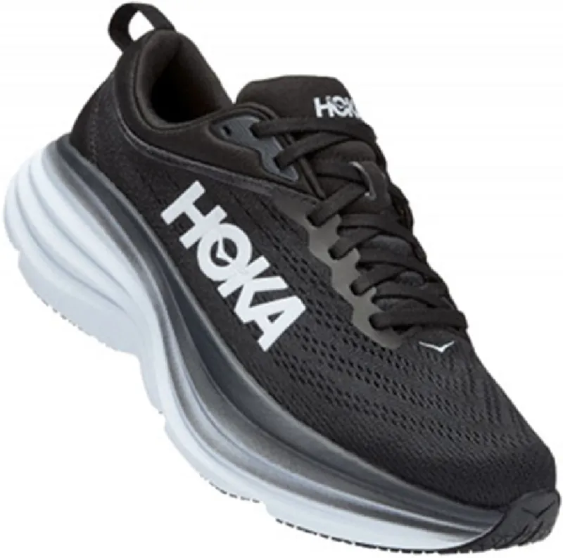 Hoka One One Women's Bondi 8 Black/White-1